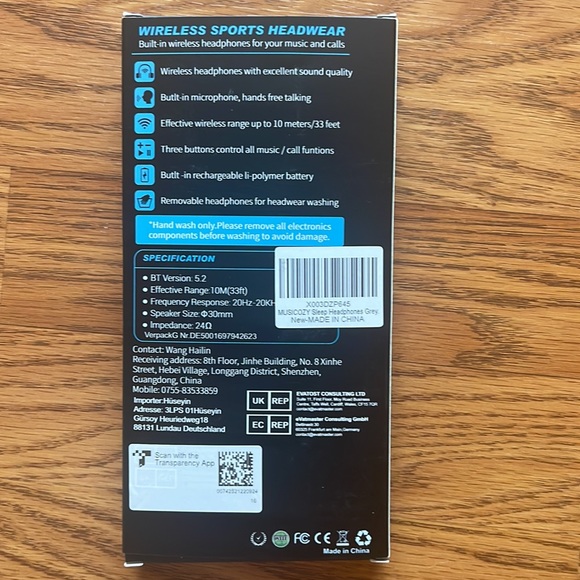 Wireless sport headwear for your music and calls by musicozy - Picture 2 of 2